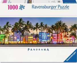 Ravensburger פאזל 1000 חלקים - ערב זוהר במיאמי ביץ - Ravensburger