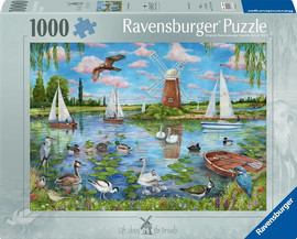 Ravensburger פאזל 1000 חלקים - חיים ליד הנהר - Ravensburger