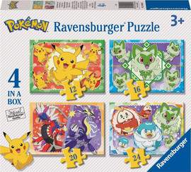 Ravensburger ארבעה פאזלים - פוקימון - Ravensburger