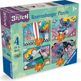 Ravensburger ארבעה פאזלים בקופסה סטיץ