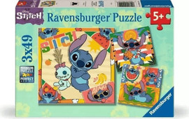 Ravensburger שלושה פאזלים בקופסה 49 חלקים סטיץ