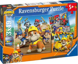 Ravensburger שלושה פאזלים בקופסה ראבל והבנאים