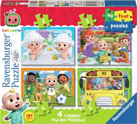 Ravensburger הפאזל הראשון שלי - 4 פאזלים לפעוטות 2 עד 5 חלקים Cocomelon קוקומלון