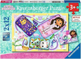 Ravensburger 2 פאזלים 12 חלקים - בית הבובות של גבי - Ravensburger