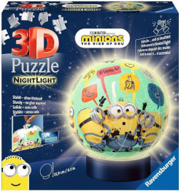 Ravensburger פאזל תלת מימד 72 חלקים - כדור מואר בעיצוב מיניונים