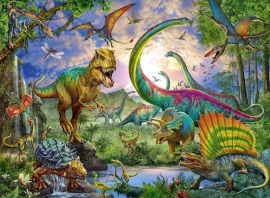 Ravensburger פאזל 200 חלקים ממלכת הדינזואורים הענקיים