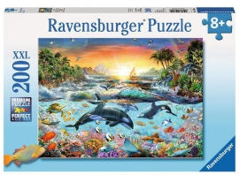 Ravensburger פאזל 200 חלקים XL - שונית מרהיבה בשעות הזריחה