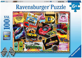 Ravensburger פאזל לוח מודעות מכוניות מירוץ 12899
