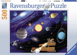 Ravensburger פאזל 500 חלקים - מערכת השמש והכוכבים