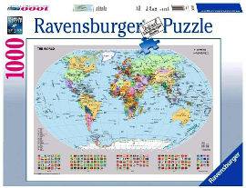 Ravensburger פאזל מפת עולם פוליטית 15652