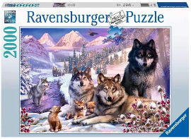 Ravensburger פאזל זאבים בשלג 16012