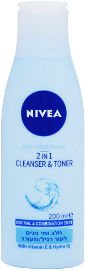 NIVEA VISAGE חלב פנים ומי פנים 2 ב-1 לעור רגיל/מעורב
