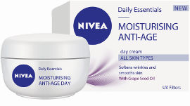 NIVEA DAILY ESSENTIALS MOISTURIZING ANTI AGE קרם יום לכל סוגי העור 35+