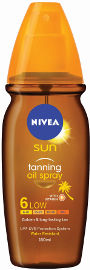 NIVEA SUN שמן שיזוף ספריי 6 SPF