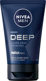 NIVEA DEEP סבון לפנים וזקן לגבר