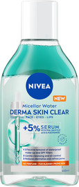 NIVEA DERMA SKIN CLEAR מים מיסלריים לניקוי פנים עיניים ושפתיים
