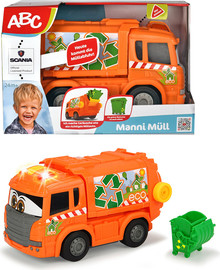 סימבה משאית אשפה כתומה לפעוטות SCANIA