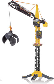 Dickie Toys מנוף משחק חשמלי לילדים 110 ס"מ עם שלט רחוק ומגוון אביזרים