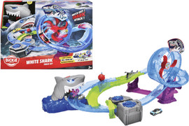 Dickie Toys מסלול מכוניות מתקדם מתקפת הכריש הלבן Dickie Toys