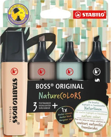 סטבילו סט מרקרים STABILO BOSS NatureCOLORS Bl  1/4