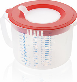 LEIFHEIT קערת מדידה, ערבוב ואחסון 3 ב־1 מסדרת Measure & Store מבית LEIFHEIT – נוחות, ניקיון ודיוק בכל פעולה.