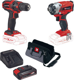 EINHELL סט 2 כלים נטען מושלם :מברגת אימפקט 18V+ מברגה/מקדחה 18V - EINHELL הגרמנית .