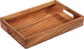 Zassenhaus מגש ידיות S עץ שיטה  serving tray acacia