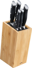 Kuchenprofi בלוק עץ משופע עם 6 סכינים knife block