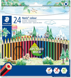 Staedtler סט 24 צבעי עיפרון צבעוניים קלאסיים
