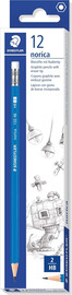 Staedtler מארז 12 עפרונות נוריקה 2HB עם מחק