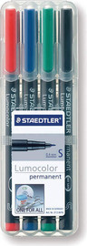 Staedtler סט טוש XB פרמננט 4 יח' STAEDLER