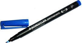 Staedtler טוש סטדלר F כחול לשקפים