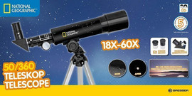 National Geographic טלסקופ אסטרונומי למתחילים 50x360 - National Geographic