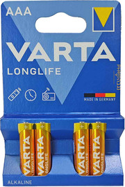 VARTA 4 סוללות Varta AAA Longlife