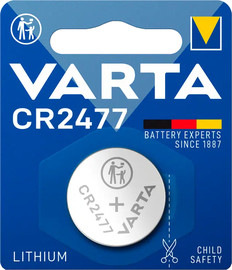 VARTA סוללת ליתיום CR2477 3V VARTA | אמינה לשלטים, מפתחות רכב, משקלים ומכשירים קטנים