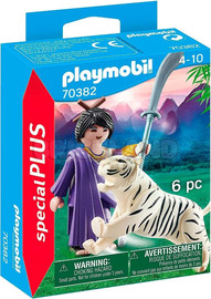 playmobil פליימוביל לוחמת יפנית עם טיגריס 70382 - Playmobil