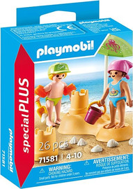 playmobil ילדים עם ארמון חול Playmobil 71581
