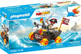 playmobil פליימוביל סירת פיראטים מרוץ 71720 - Playmobil