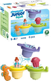 playmobil פליימוביל גוניור אווקה כוסות צפות עם כיף מים 71776 - Playmobil