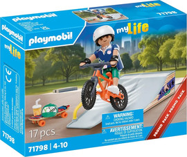 playmobil פליימוביל סקייטבורד עם רמפה 71798 - Playmobil