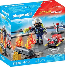 פליימוביל פליימוביל כבאי עם משאבת מים 71826 Playmobil
