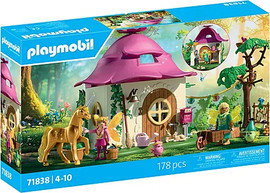 playmobil פליימוביל בית פיות נעים עם חד קרן זהוב 71838 - Playmobil