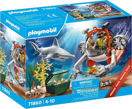 playmobil פליימוביל חיפוש אוצרות עם צוללת 71860 - Playmobil