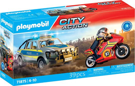 playmobil פליימוביל מרדף משטרתי עם טנדר 71875 - Playmobil