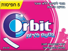 אורביט גומי לעיסה בטעם פירות