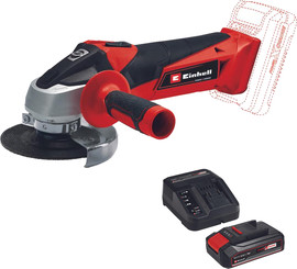 EINHELL משחזת זוית נטענת "1/2 4 18v + סוללה ומטען 2.5Ah