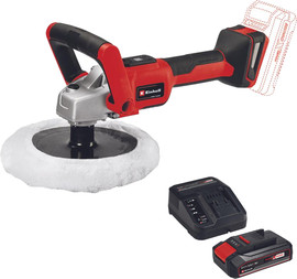 EINHELL פולישור פחחים מקצועי נטען 18v + סוללה ומטען 2.5Ah