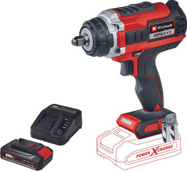 EINHELL מפתח חצי אימפקט מומנט 400 בראשלס נטען 18v + סוללה ומטען 2.5Ah