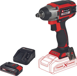 EINHELL מפתח חצי אימפקט מומנט 230 בראשלס נטען 18v + סוללה ומטען 2.5Ah