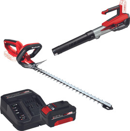 EINHELL סט 2 כלים נטען מושלם :מפוח נושף טורבו 18V + גוזם גדר חי 18V
